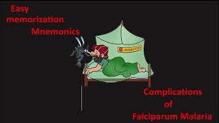 Falciparum malaria complications with mnemoniceasy to memorizeblack water feverCerebral coma [upl. by Rafaelof124]