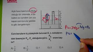 BASINÇ7 GAZ BASINCI ve TORİÇELLİ DENEYİ  ÖZEL SORU ÇÖZÜMLERİ [upl. by Naleag716]