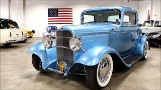 1932 Ford 3 Window Custom Coupe Maui Blue [upl. by Nadnal763]