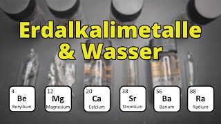 Reaktion der Erdalkalimetallen mit Wasser amp Unboxing [upl. by Thurmann]