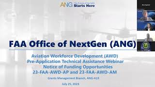 2023 Aviation Workforce Development – Grants Funding Opportunities Webinar [upl. by Aklim981]