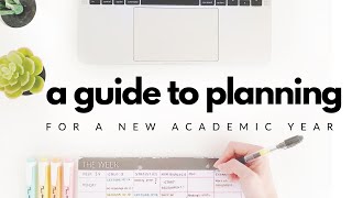 How I plan for a new academic year  Study planning amp Weekly planning  studytee [upl. by Airdnal]