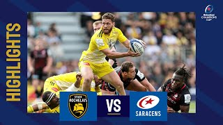 Highlights  Stade Rochelais v Saracens Quarterfinal│Heineken Champions Cup 202223 [upl. by Eve]