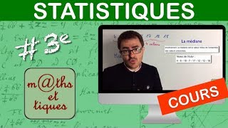 LE COURS  Statistiques  Troisième [upl. by Ocirrej]