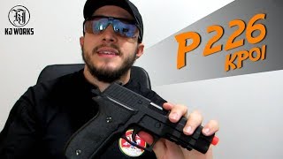 REVIEW  P226 KP01  Airsoft KJW GBB PTBR [upl. by Stout]