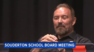 School board member addresses community in heated meeting after Kamala Harris comment [upl. by Anaul207]