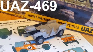 UAZ469 von Zvezda 135 Bausatzbesprechung Unboxing Soviet Military OffRoad Vehicle [upl. by Maze]