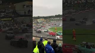 Banger carnage Hednesford Hills Raceway 0311 💥🏁 bangerracingcrashes carnage bangercrashes [upl. by Axel]