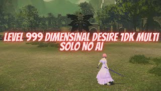 Sword Art Online Alicization Lycoris Level 999 Dimensional Desire One Down Kill Multi Solo No AI [upl. by Htidra]