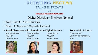 Nutrition Nectar  quotDigital Dietitian  The New Normalquot [upl. by Erving]