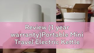 Review 1 year warrantyPortable Mini Travel Electric Kettle 400ML Water Heating Bottle Stainless S [upl. by Allain152]