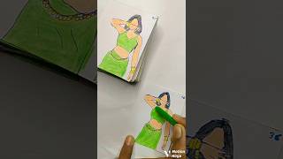 Aaj ki Raat 💃flipbook newsong shorts artistajit aajkiraat art drawing viralvideo [upl. by Ila]