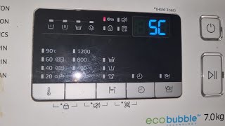 Samsung front load washing machine 5C error 5C error Samsung washing machine how to fix 5c error [upl. by Lud]