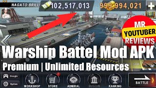 Warship Battel 3d  Mod APK  Unlimited Resources [upl. by Prudie]