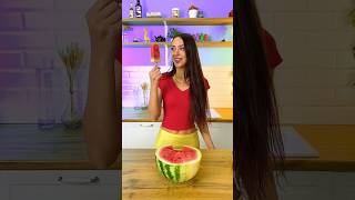 MY KID ONLY EATS SWEETS 😨 Lets make healthy ice cream from watermelon cool DIY idea shorts [upl. by Ardnossac]