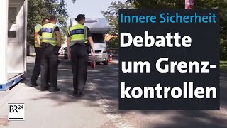 Bundesinnenministerin Faeser will Grenzkontrollen quotso lange wie nötigquot  BR24 [upl. by Ardnuhsed]