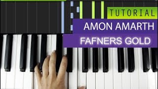 Amon Amarth  Fafners Gold  Piano Tutorial  Midi Download [upl. by Eselahs776]