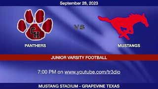 Texas High School Football  JV  Mustangs vs Panthers  730 pm  September 28 2023 [upl. by Fulbright]