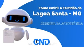 Como emitir a certidão negativa municipal de Lagoa Santa em apenas 1 minuto [upl. by Kenyon]