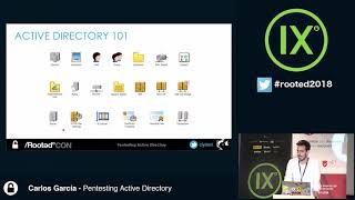 Carlos García  Pentesting Active Directory RootedCON 2018  ESP [upl. by Oluas]