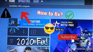 PS4 Rainbow Six Siege “Installation still in progress” Fix 2020  Koadax [upl. by Jackie856]