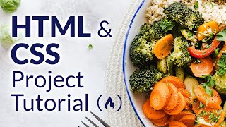 HTML amp CSS Project Tutorial  Build a Recipes Website [upl. by Aerdnek713]