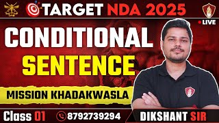 Conditional Sentences  English By Dikshant Sir  NDA Online Classes  NDA with Sukhoi  NDA 1 2025 [upl. by Langsdon]