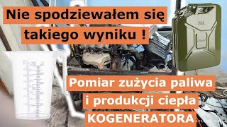 Kogeneracja 013 Nie spodziewałem się Test zużycia paliwa i produkcji ciepła bez obciążenia [upl. by Yhtak164]