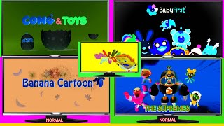 BEST AMAZING LOGO INTRO COMPILATION COMO amp TOYSBABY FIRSTBANANA CARTOONMICKY MOOTHE SUPREMES [upl. by Wilie]