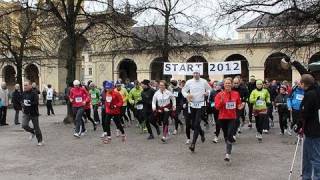 Neujahrslauf 2012 in München im Hofgarten [upl. by Nylatsyrc]