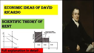 DAVID RICARDO THEORY OF RENT  DISTRIBUTION HISTORY OF ECONOMIC THOUGHT  RENT [upl. by Ayhdnas]