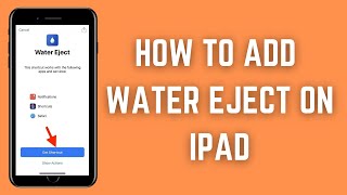 How To Add Water Eject Shortcut On Ipad  IOS 15 [upl. by Lumbard712]