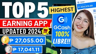 TOP 5 LEGIT AND HIGHEST EARNING APP 2024  I EARNED P27000 IN 1 APP WITH OWN PROOF GCASH amp PAYPAL [upl. by Vera]