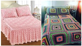 handmade Free Crochet bedsheet Patterns in summer  top Crochet Pattern bedspread [upl. by Nref354]