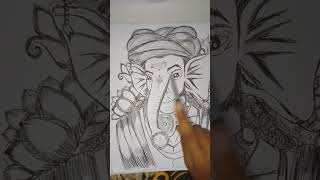 ❤🙏Ganesh ji drowing🙏❤youtubeshorts artvideopleasesubscribeme pleasesupportme [upl. by Frager]