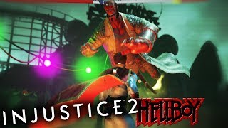 HELLBOY DLC IS HERE AND HE GOTTA BIG FIST  Injustice 2 14 Hellboy DLC Update [upl. by Jillana]