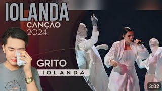 iolanda – Grito  1ª Semifinal  Festival da Canção 2024  REACTION [upl. by Adnek]