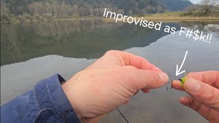 Micky moused fly catches coho salmon  Dont be afraid to improvise [upl. by Aniwde]