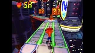 Crash Bandicoot 3 Warped  Level 19 Future Frenzy Crystal Get [upl. by Leribag]