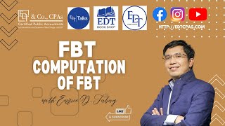 FRINGE BENEFIT TAX  Computation of FBT [upl. by Millar424]