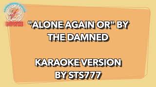 The Damned Karaoke  Alone Again Or [upl. by Charita144]