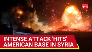 US Base Hit In Syria As Resistance Factions Rain Rockets Tensions Soar After Nasrallahs Death [upl. by My456]