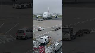 HEATHROW AIRPORT  🇦🇪 EMIRATES AIRLINES LHR  DXB Pushback [upl. by Willin]