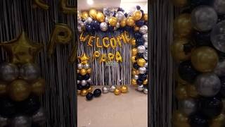 Balloon backdrop for welcome decoration balloon welcome backdrop [upl. by Dwyer]