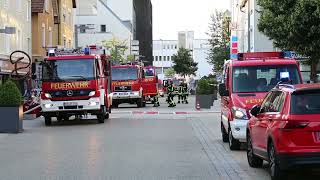 Feuerwehreinsatz in der Heidenheimer Grabenstraße [upl. by Gerdeen640]