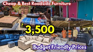 Hyderabad Furniture Market  roadside Cheapest furniture market  sofa Cots amp Office Tables chairs [upl. by Sitoiganap]