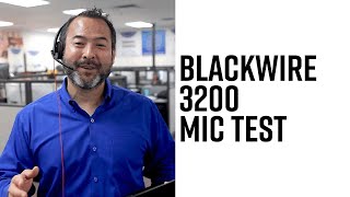 Blackwire 3200 Series  Mic Test [upl. by Ellesig]