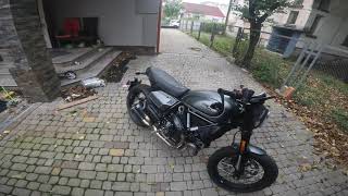 Ducati scrambler nightshift 800 exhaust akrapovic [upl. by Nivert848]