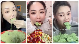 Best matcha green tea powder amp Eating matcha powdered ice amp matcha benefits amp Matcha powder mukbang [upl. by Fenner]