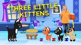 Three Little Kittens  Fun Animated Kids Song [upl. by Dorman]